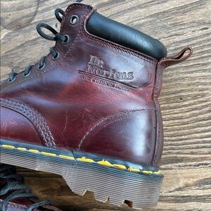 Dr. Martens Vintage  leather Ben  Boots dark cherry red size 8 women’s 7 men’s